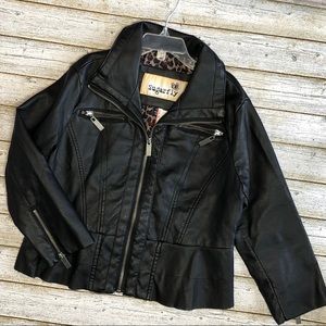 Sugarfly faux leather jacket